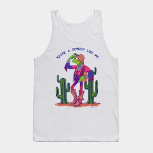 You’re a cowboy like me Kermit (Angelica’s version) (empty background version) Tank Top